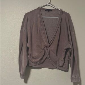 Soft Taupe Knit Top